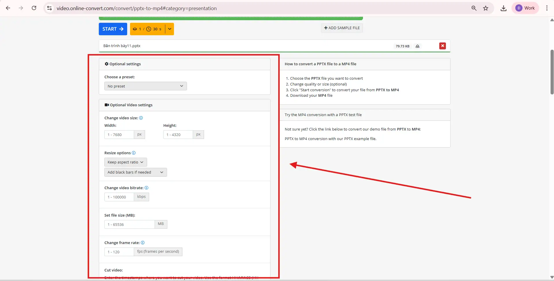 Chuyển Ppt sang video online
