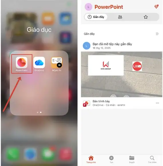 Chuyển Ppt sang Word trên đt