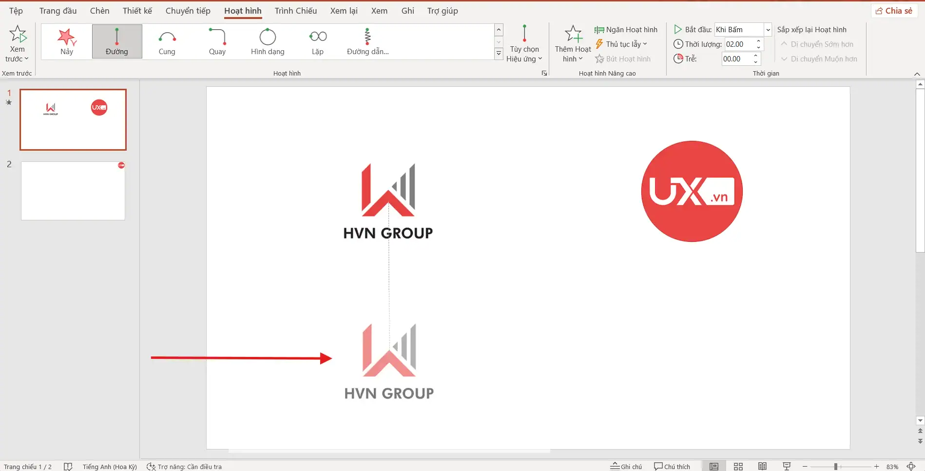 Đường dẫn chuyển động
