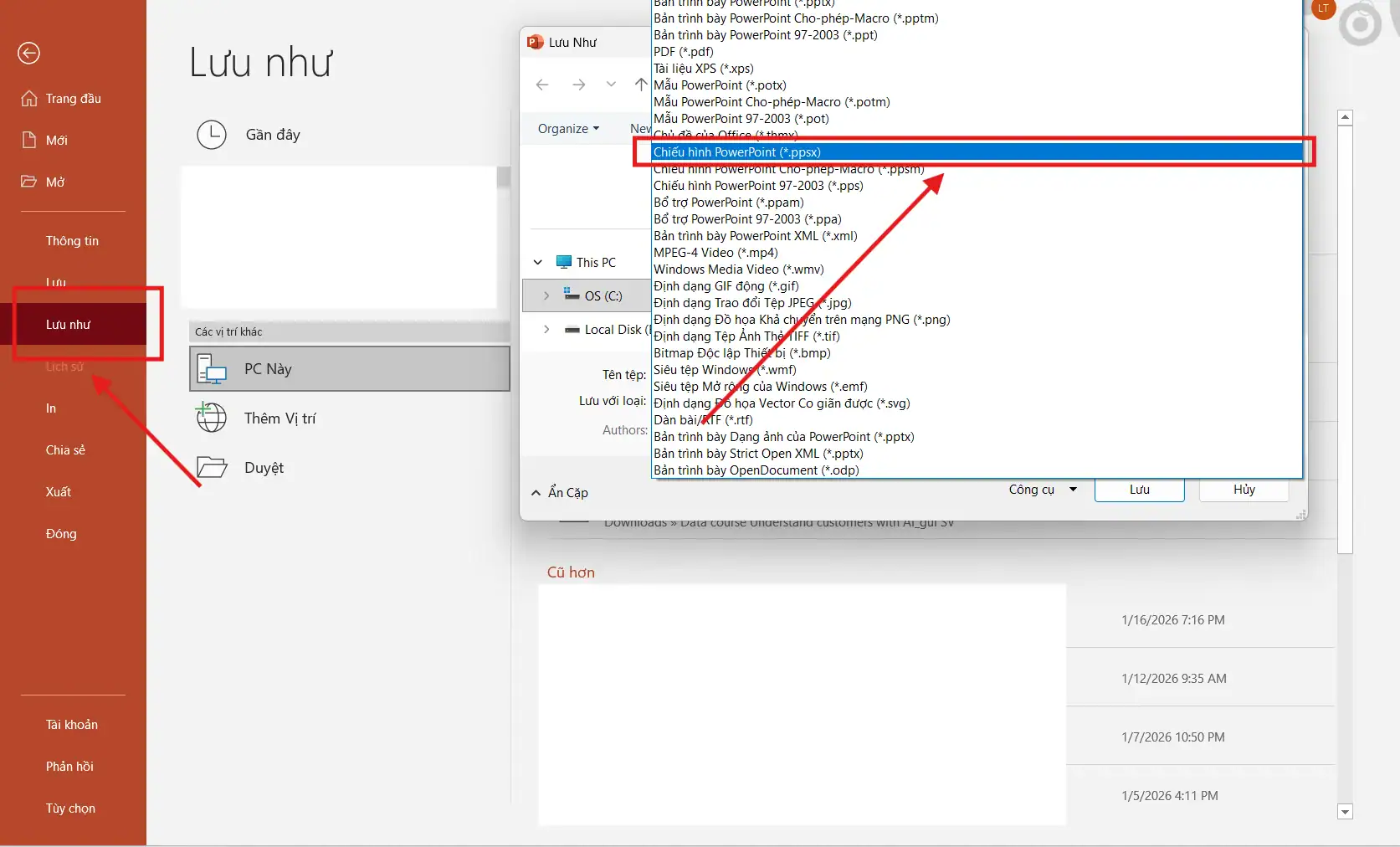 Ghi hình bài thuyết trình trên PowerPoint