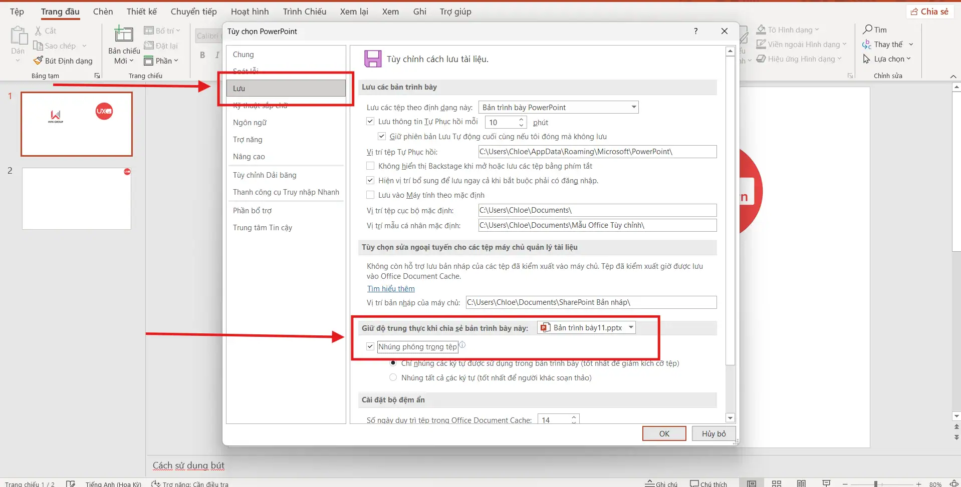 Hướng dẫn cách nhún Font
