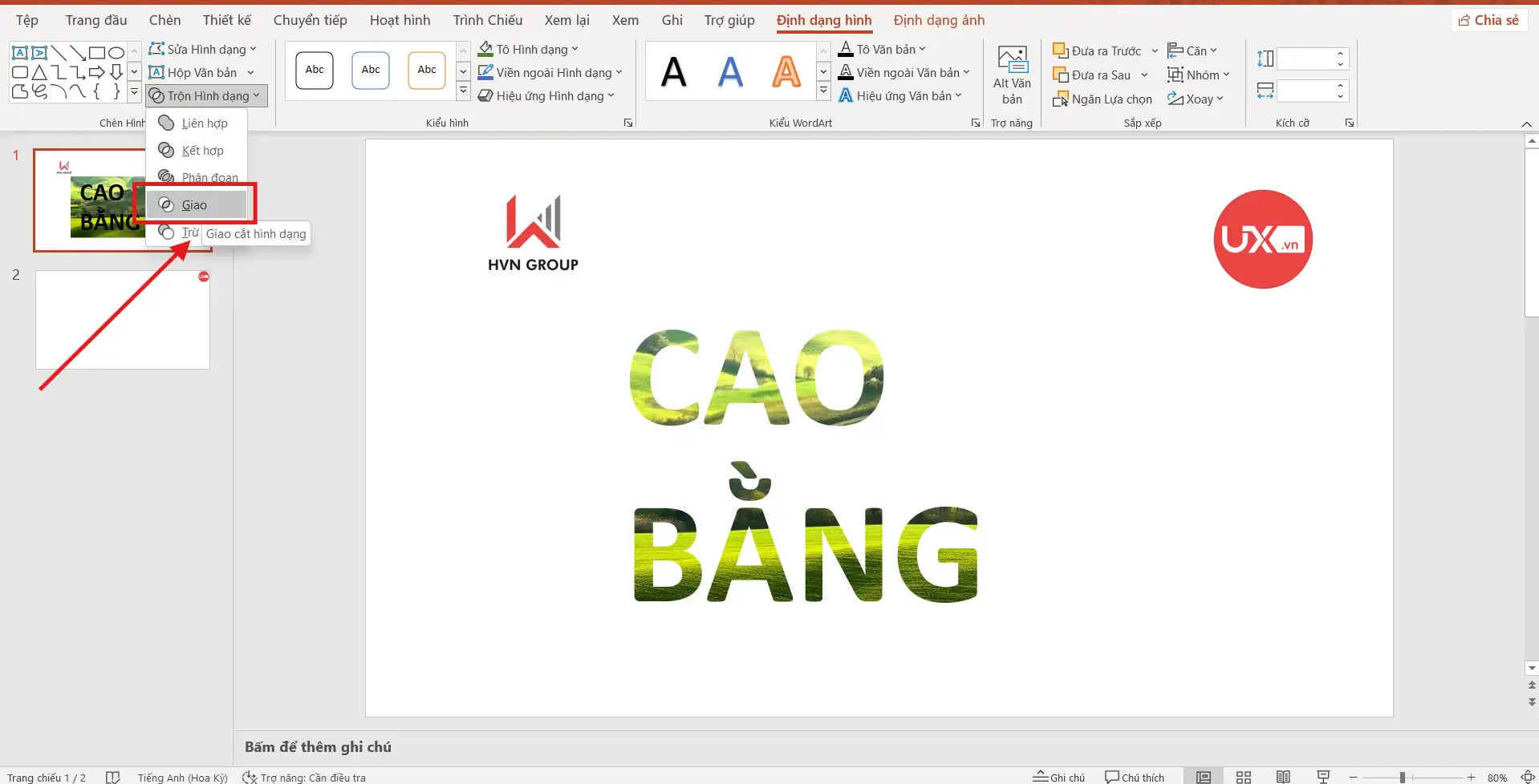 Lồng ảnh vào chữ