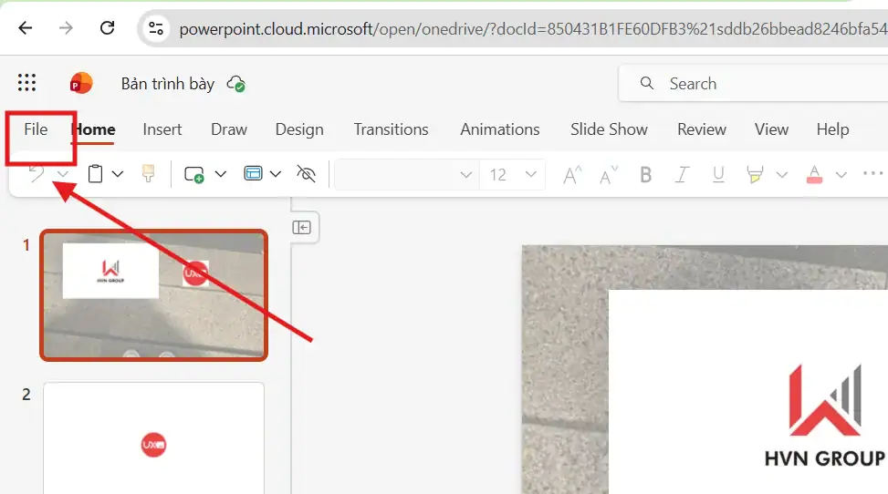 Lưu file Ppt trên Web