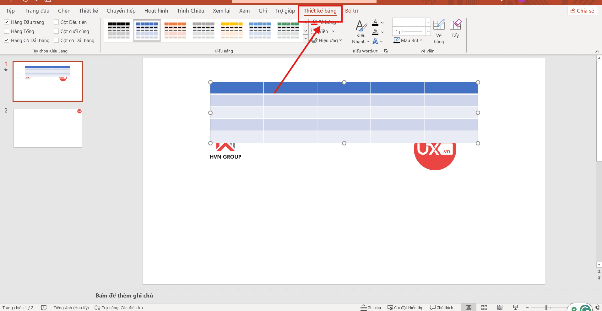 Mẹo định dạng bảng