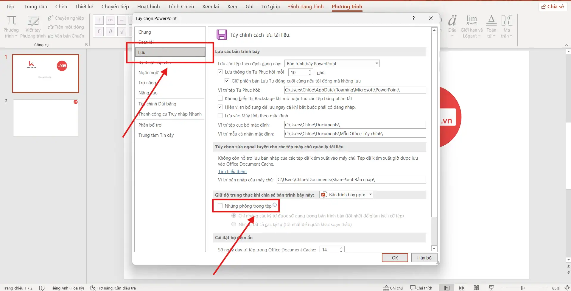 Những lưu ý quan trọng