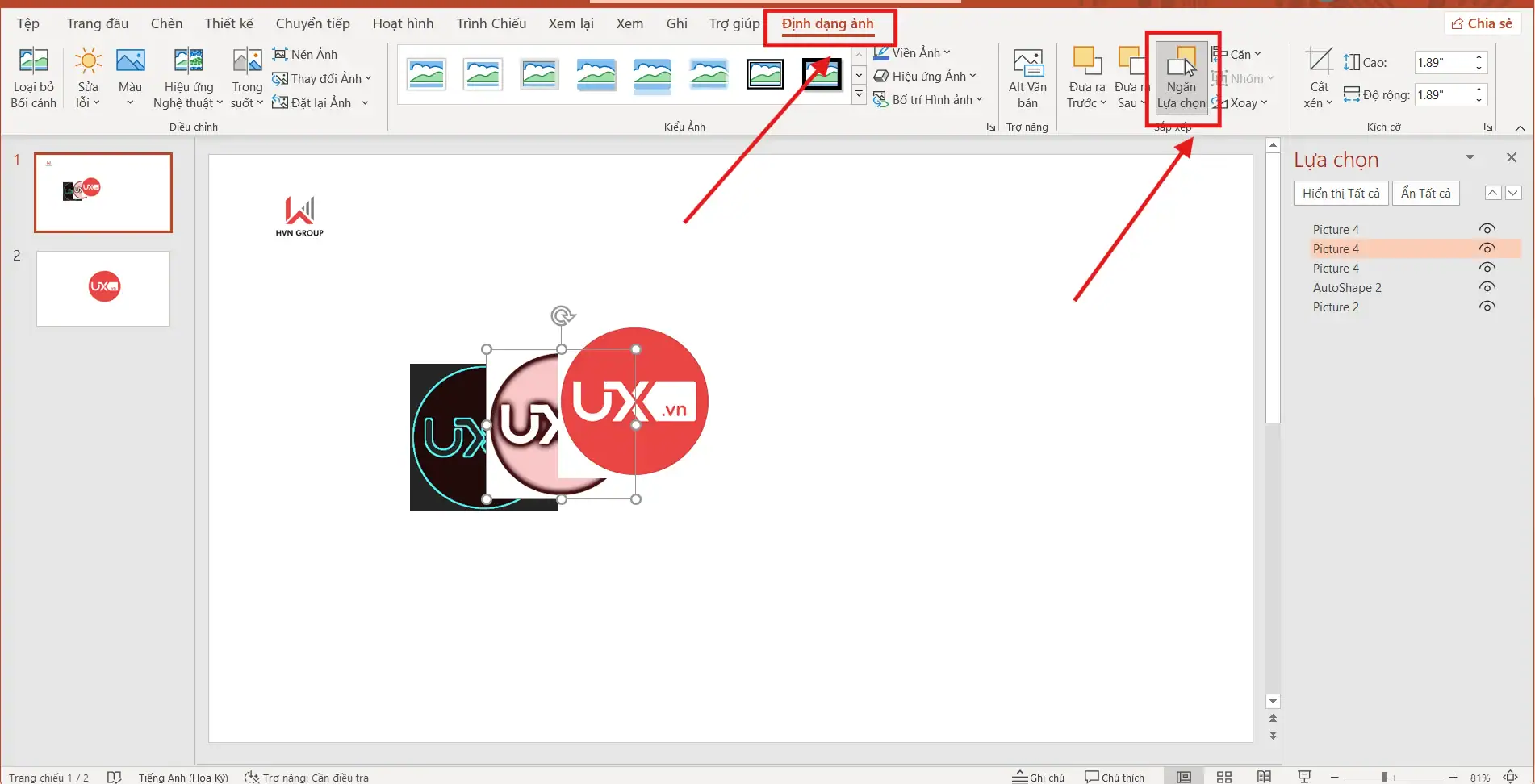 Cách Chèn Hình Chồng Lên Nhau Trong PowerPoint Nhanh 6 Selection Pane