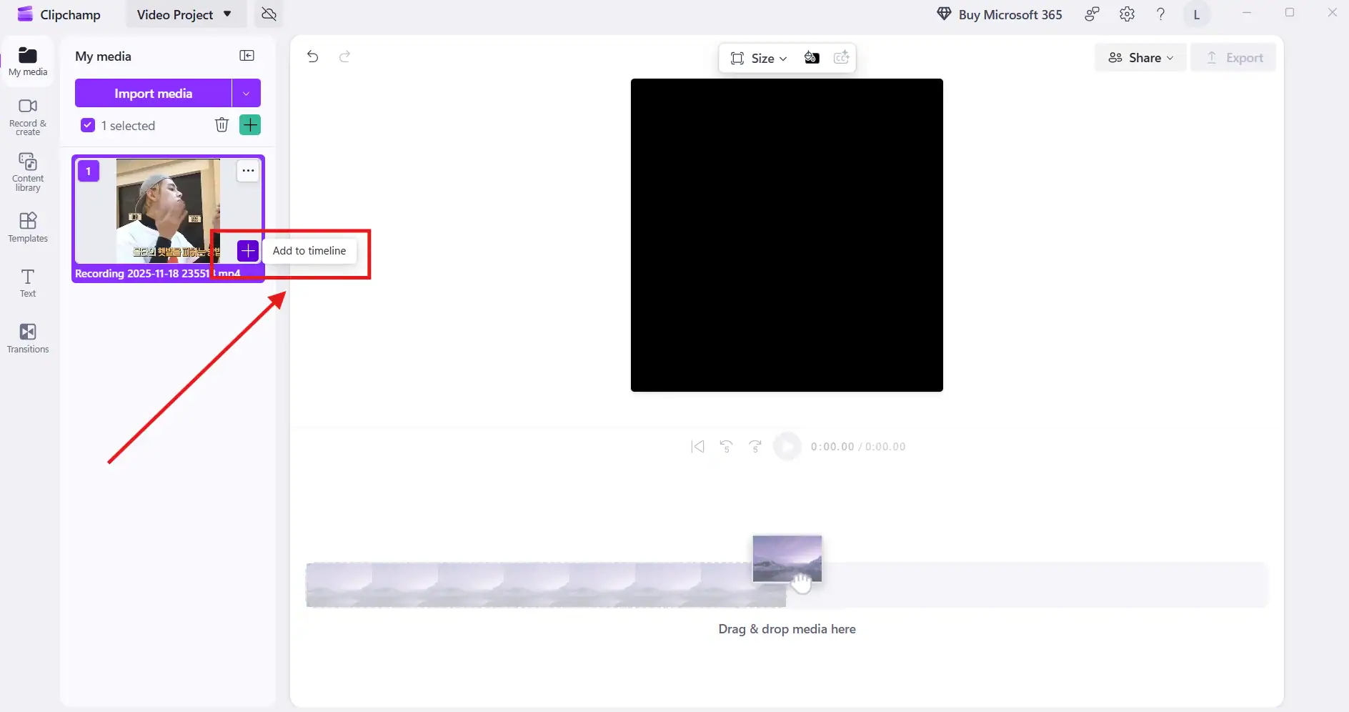 Sử dung Microsoft Clipchamp để chỉnh tốc độ