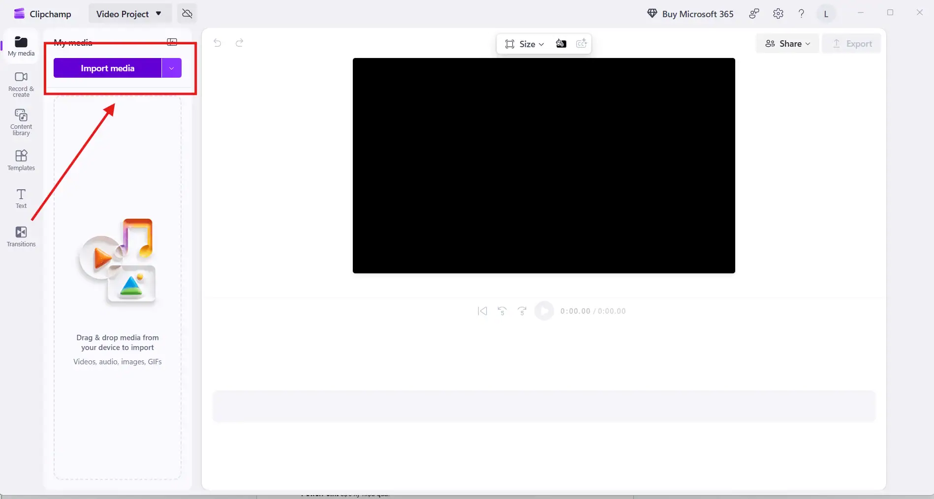 Sử dung Microsoft Clipchamp