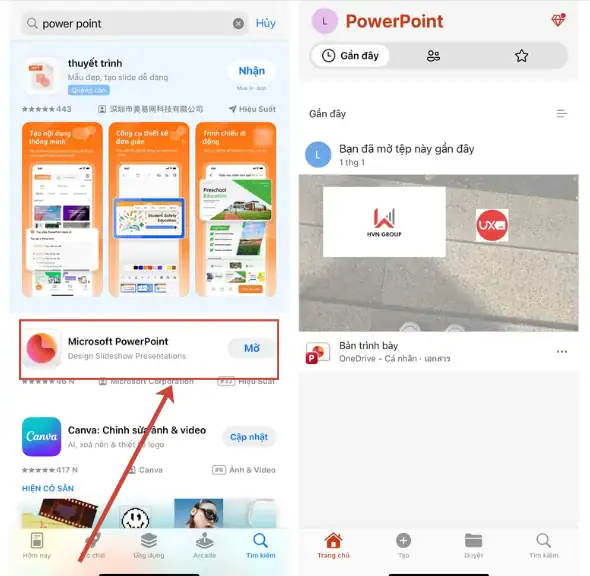 Tải PowerPoint trên điện thoại