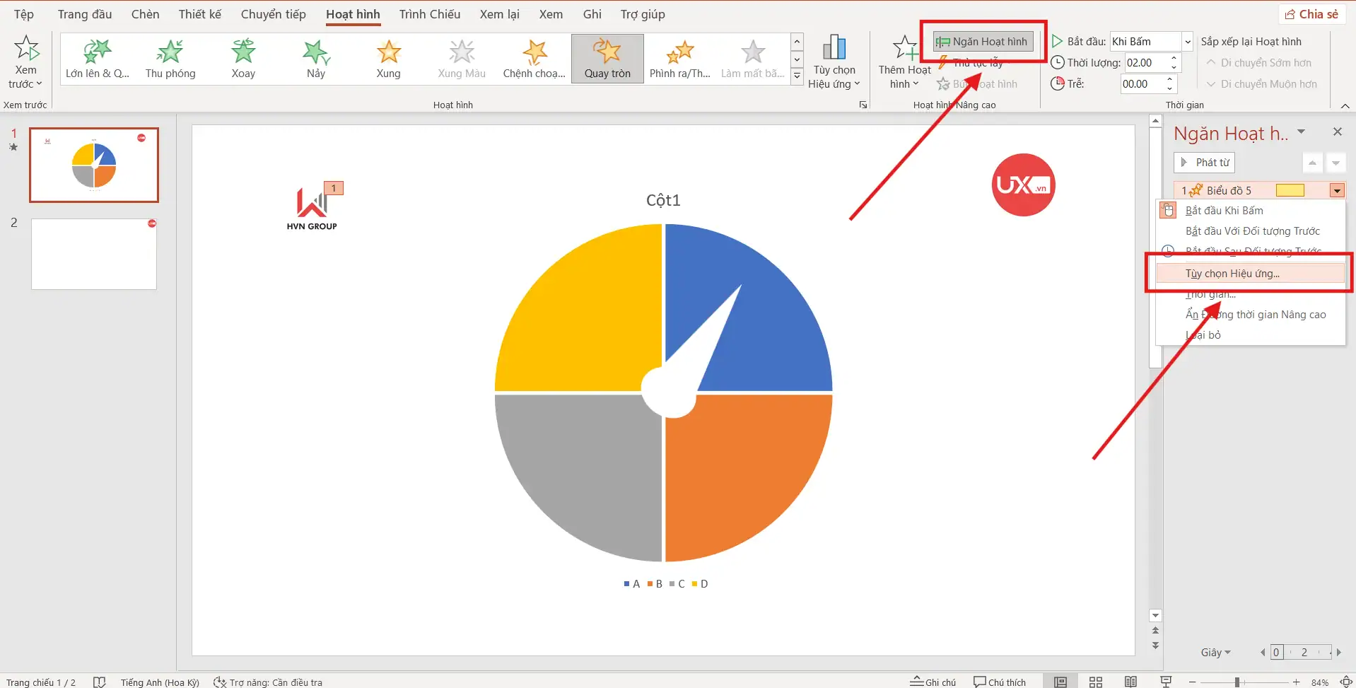 Tạo vòng quay Random trong Ppt