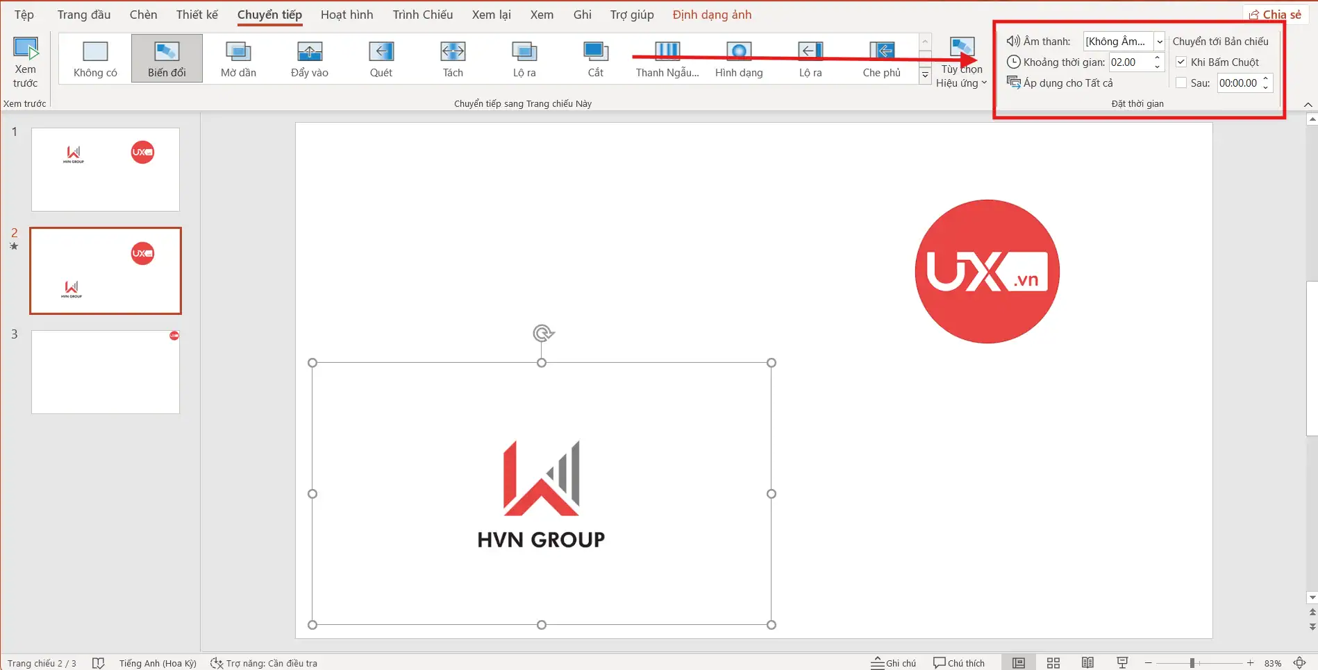 Tinh chỉnh thông số Duration