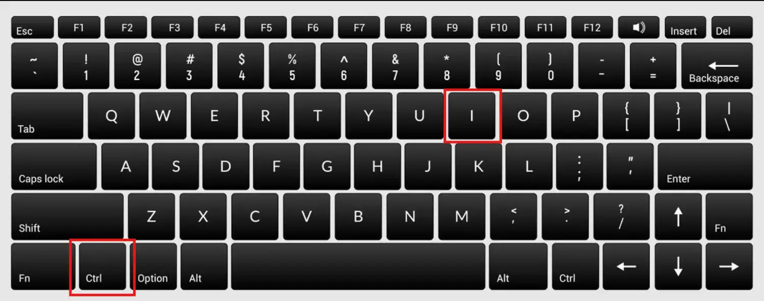 Tổ hợp phím tắt để thao tác 