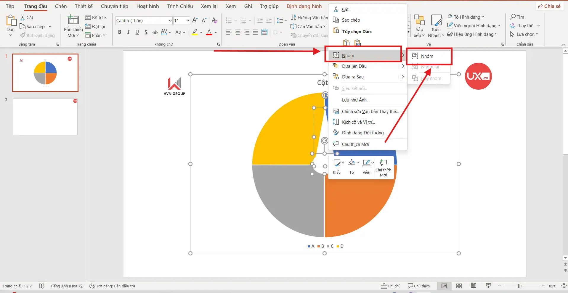 Vẽ kim chỉ cho vòng quay