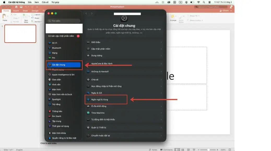 Cách thay đổi đơn vị đo trên Mac