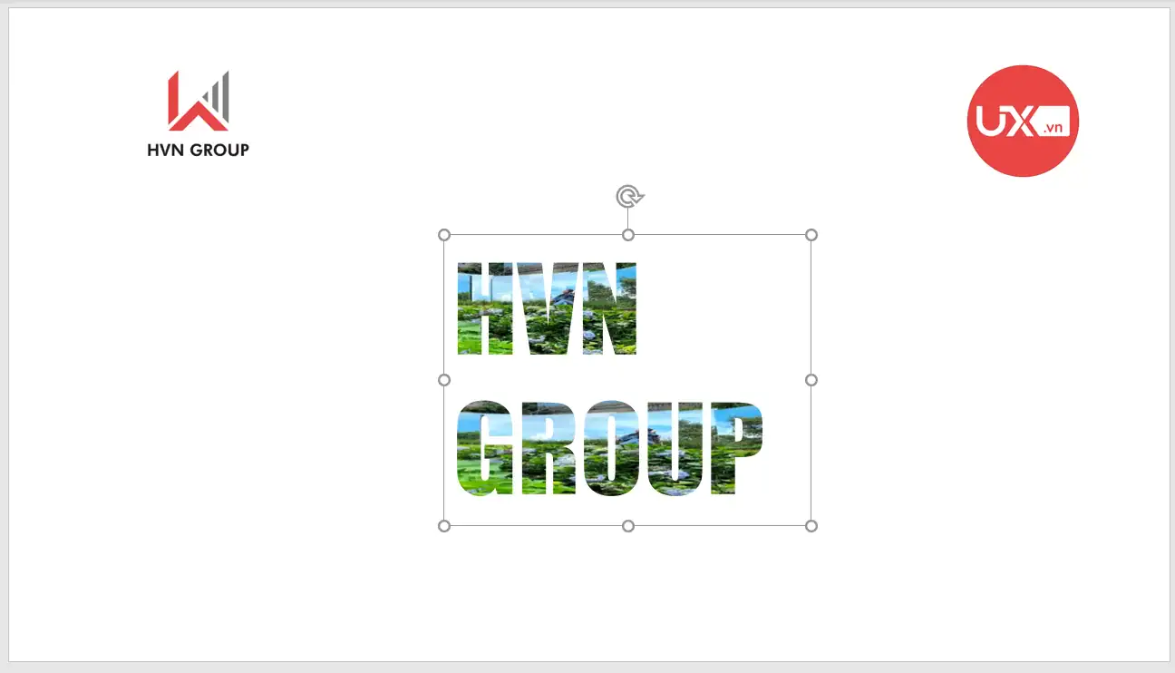 Chèn ảnh vào chữ trong PowerPoint