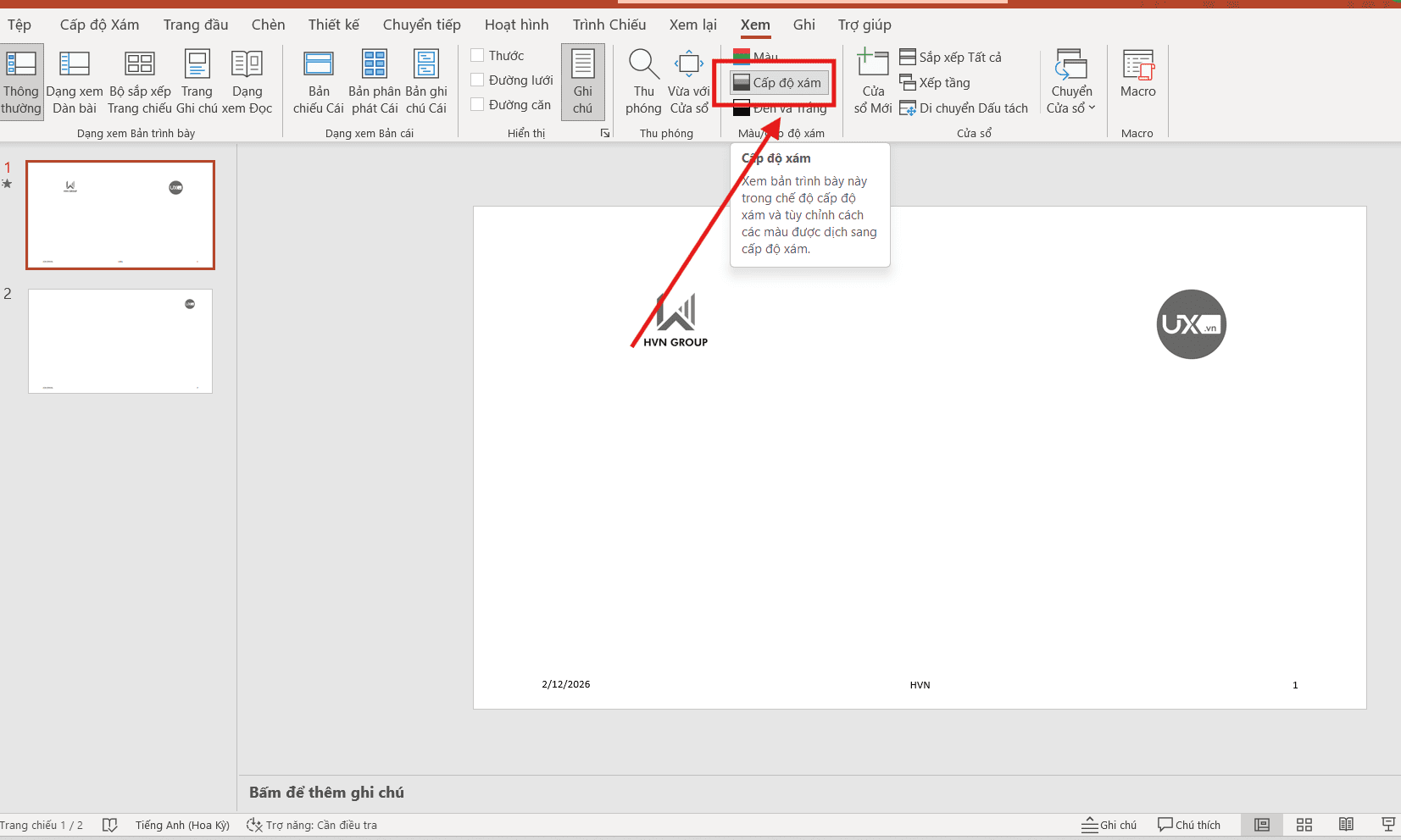 Kiểm tra độ tương phản đen trắng