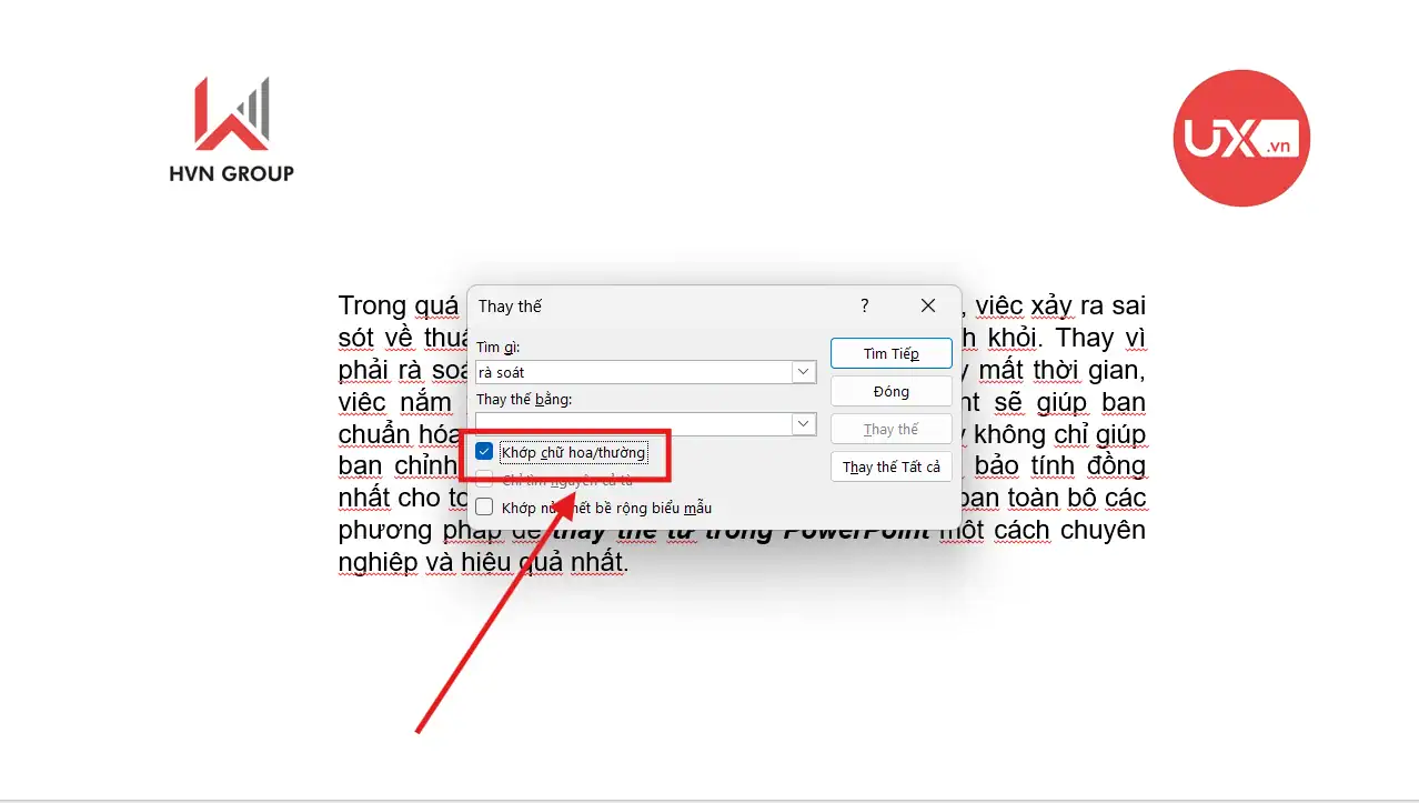Tùy chọn nâng cao