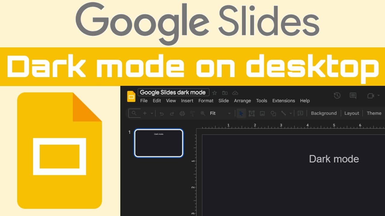 Cách bật Dark Mode trong Google Slides trên máy tính và điện thoại 3 Bật dark mode trong google slides
