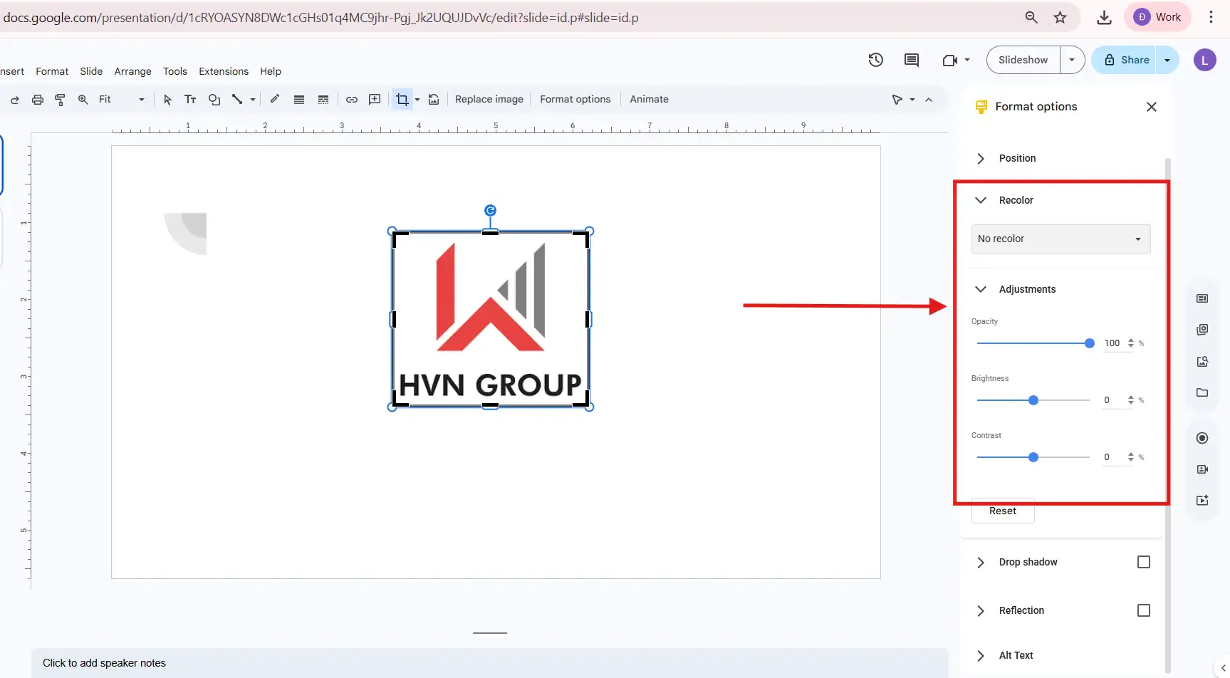 Chỉnh sửa ảnh trong Google Slides giúp slide đẹp và chuyên nghiệp hơn 5 Cách chỉnh ảnh trong gg Slides