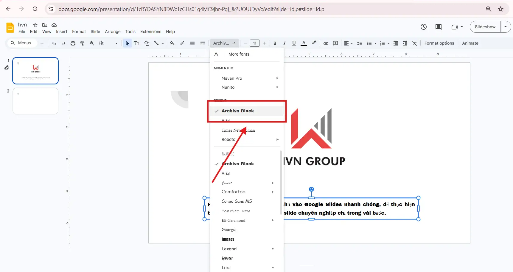 Thêm font chữ trong Google Slides: Hướng dẫn chi tiết và dễ thực hiện 9 Cách thêm font chữ