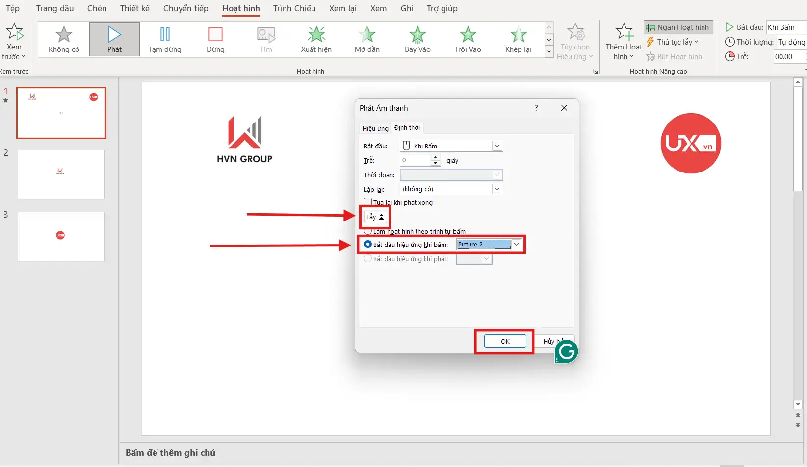 Chèn tiếng vỗ tay