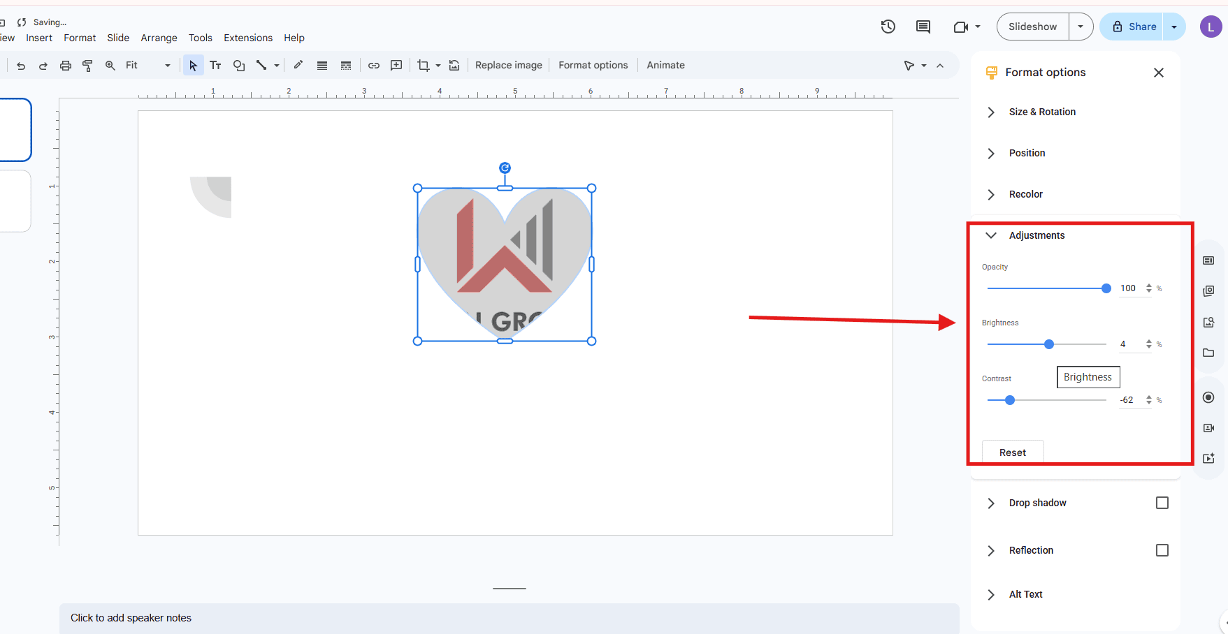 Chỉnh sửa ảnh trong Google Slides giúp slide đẹp và chuyên nghiệp hơn 9 Chỉnh ảnh trong gg slide