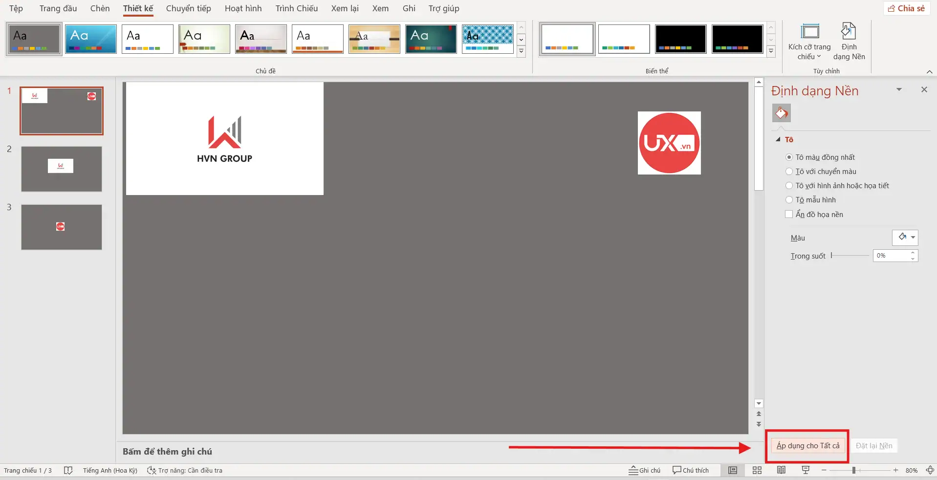 Đổi hình nền tối