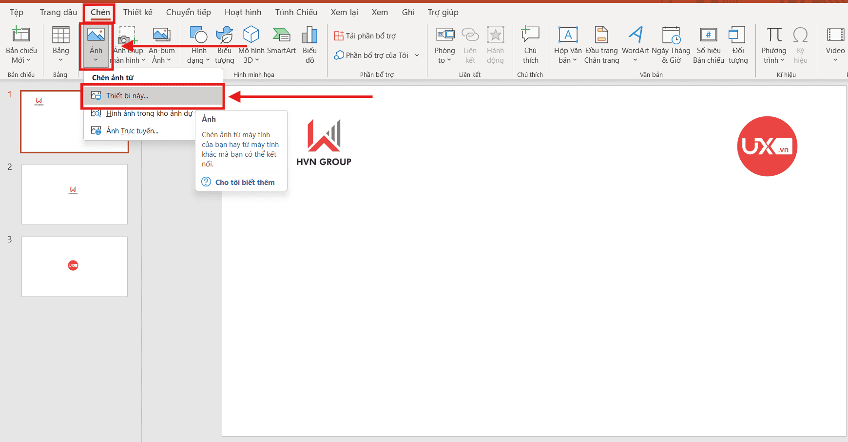 Hiệu ứng phóng to ảnh trong PowerPoint