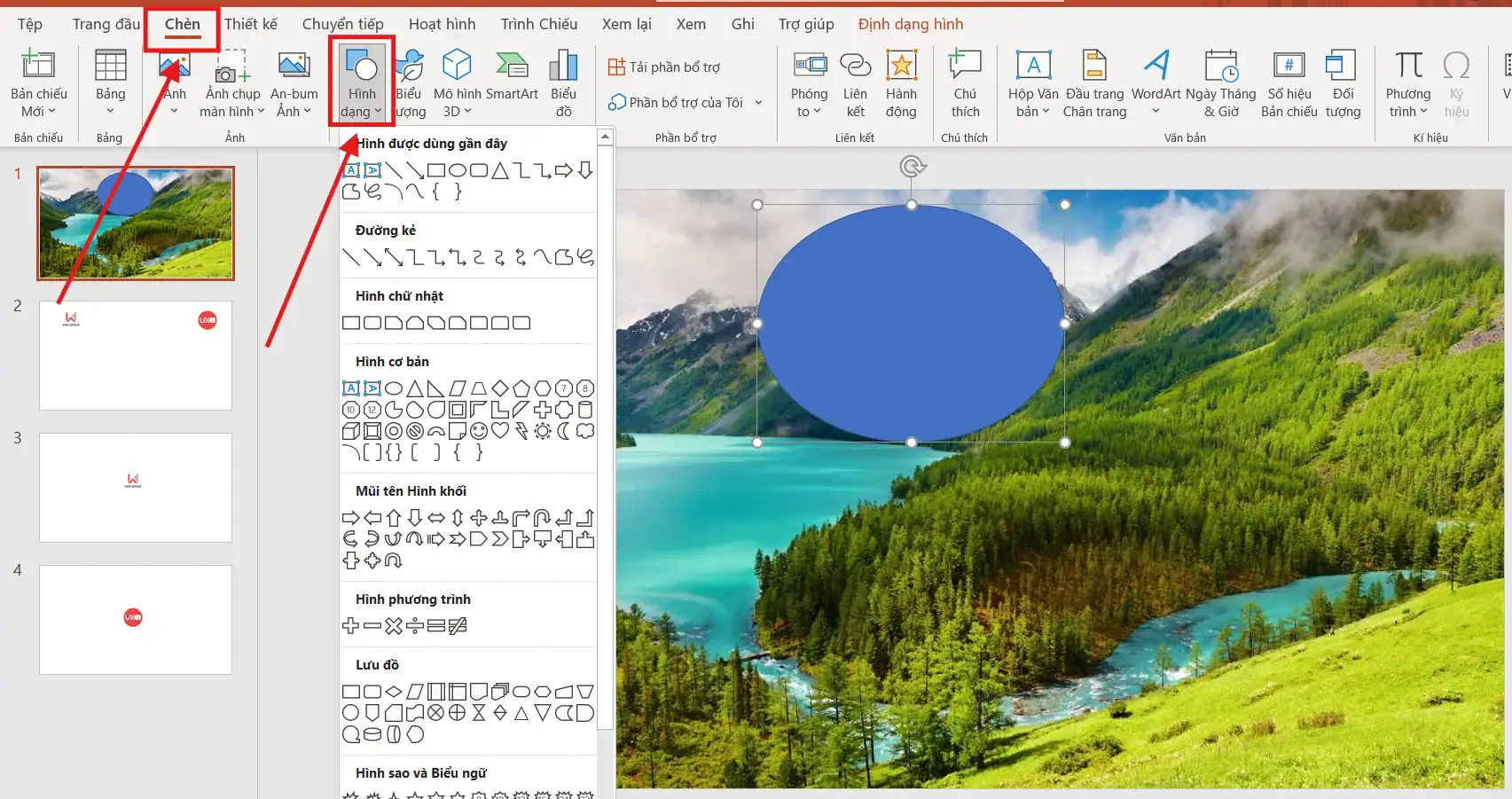 Làm nổi bật vùng ảnh trong Ppt