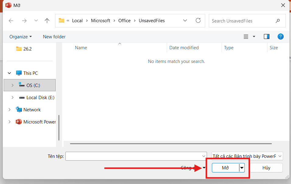 Phục hồi bản trình bày