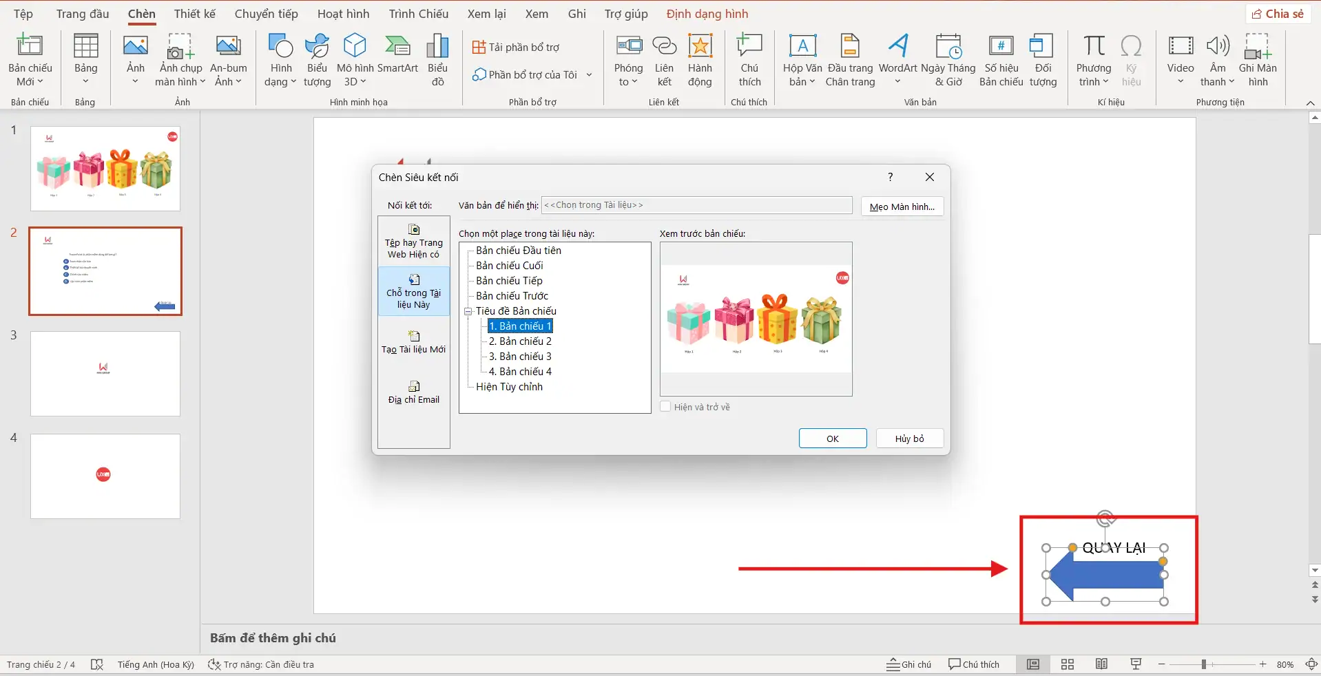 Quay lại Slide hộp quà