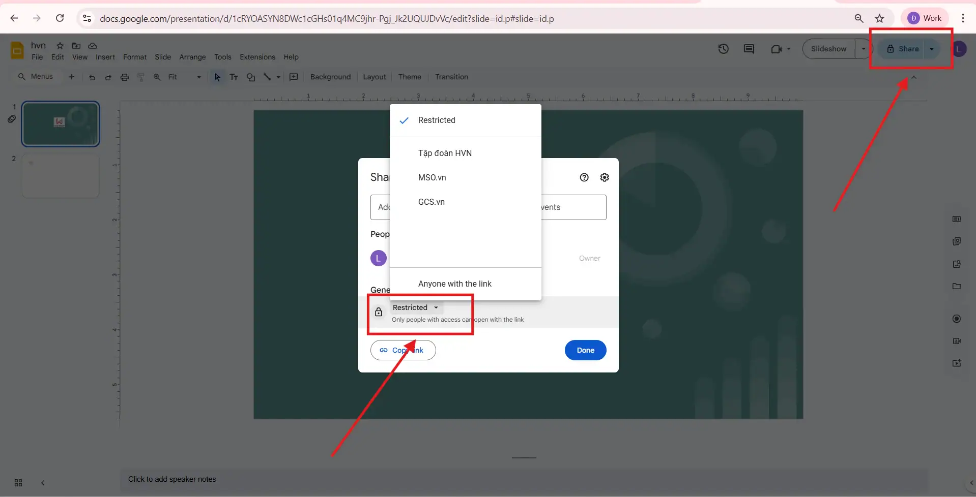 Slide trực tuyến
