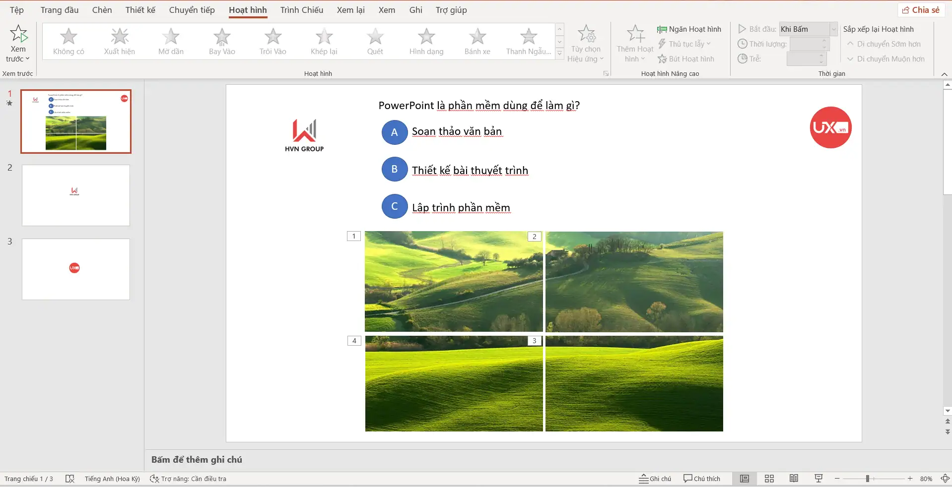 Tạo câu hỏi cho ô trò chơi