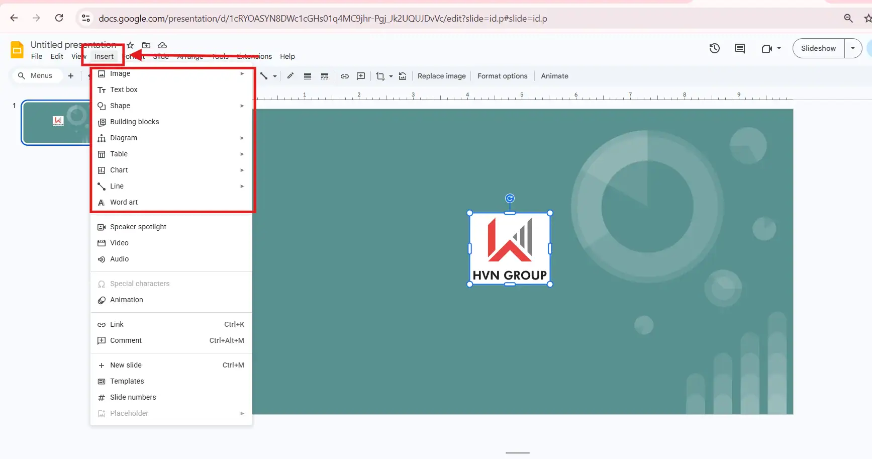 Tạo slide trực tuyến