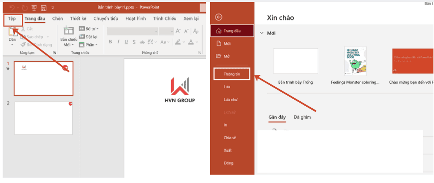 Tìm phông chữ trong PowerPoint