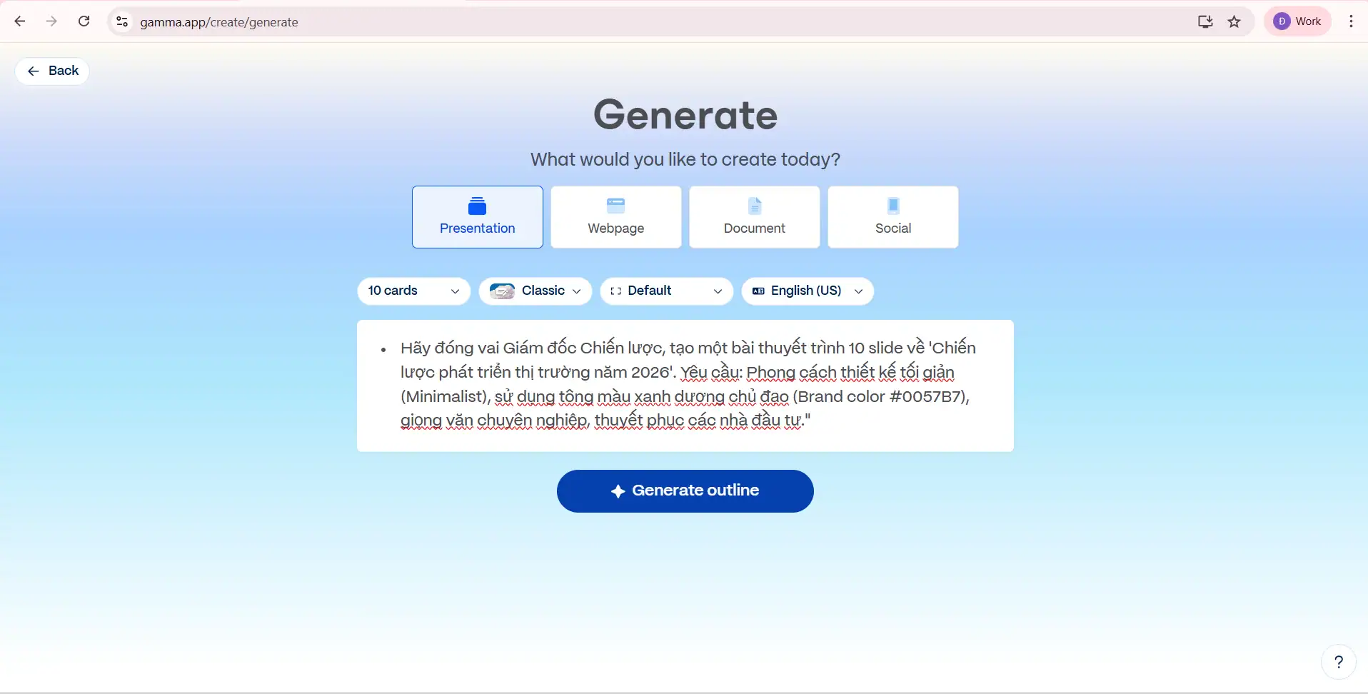 tạo Google Slide bằng AI