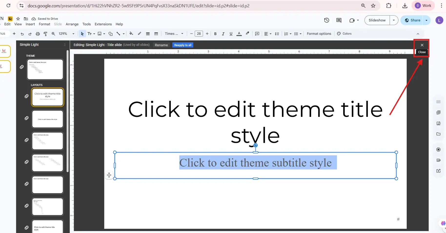 Cách chỉnh font cho Google Slides