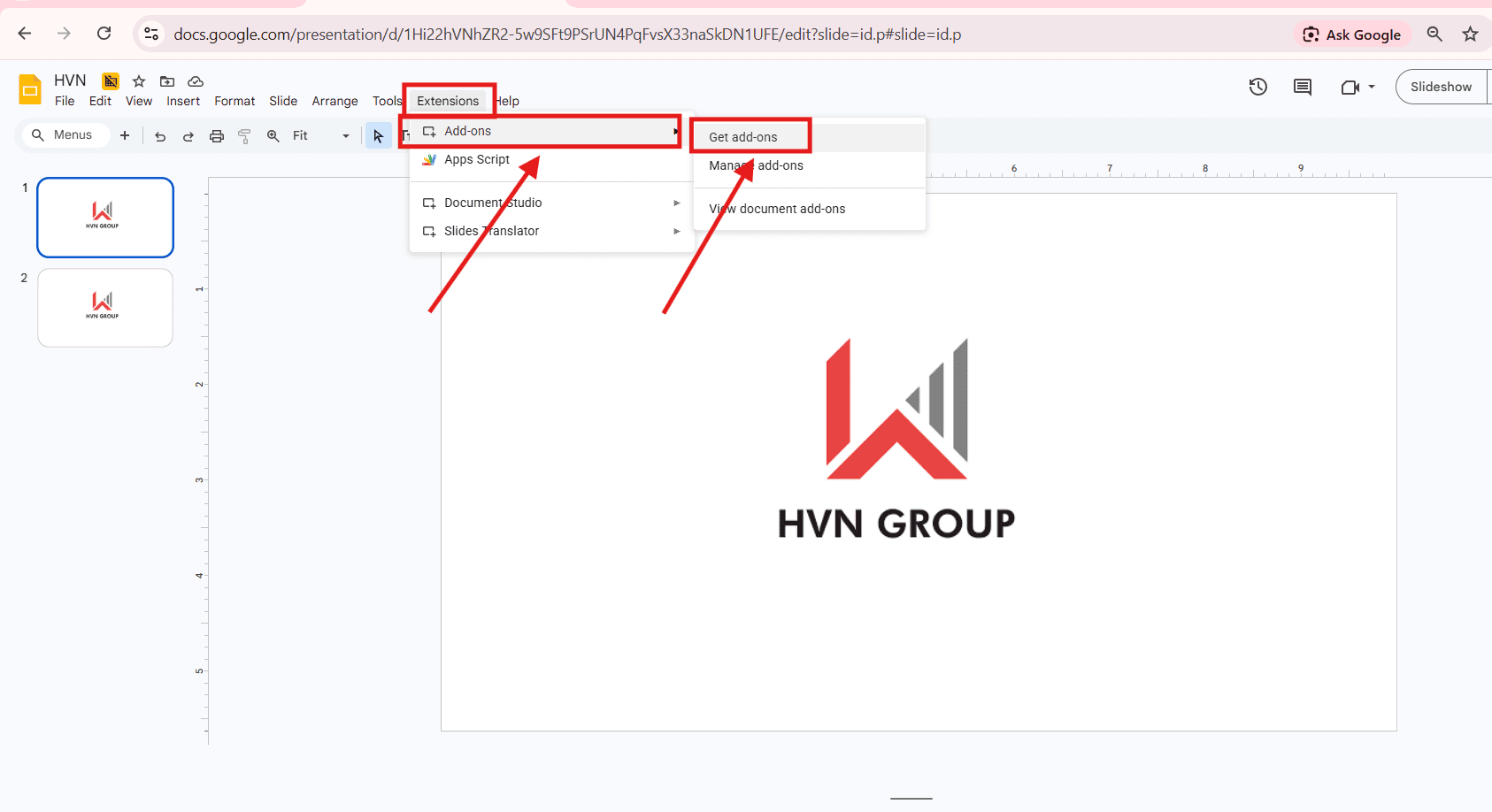 Cách Remove background trong Google Slide