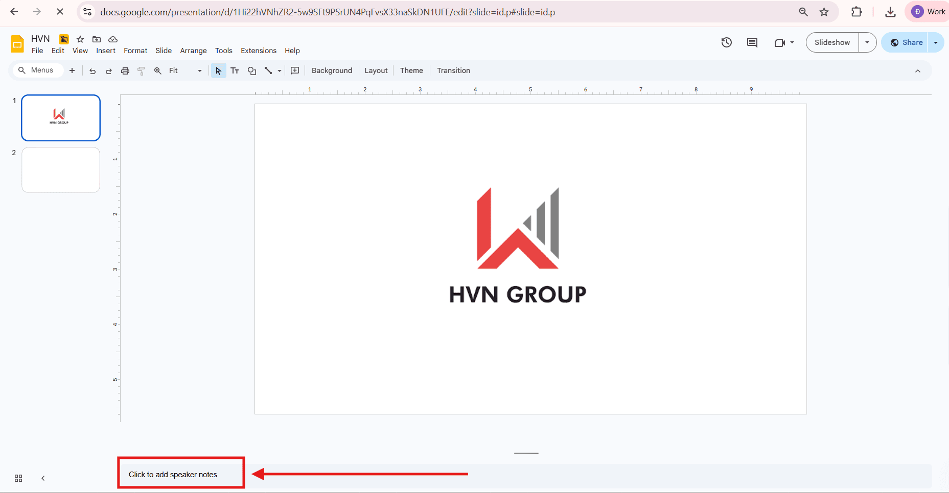 Cách sử dụng Presenter view trong Google Slides