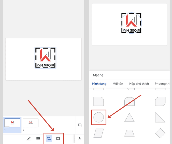 Cắt ảnh hình tròn trên điện thoại
