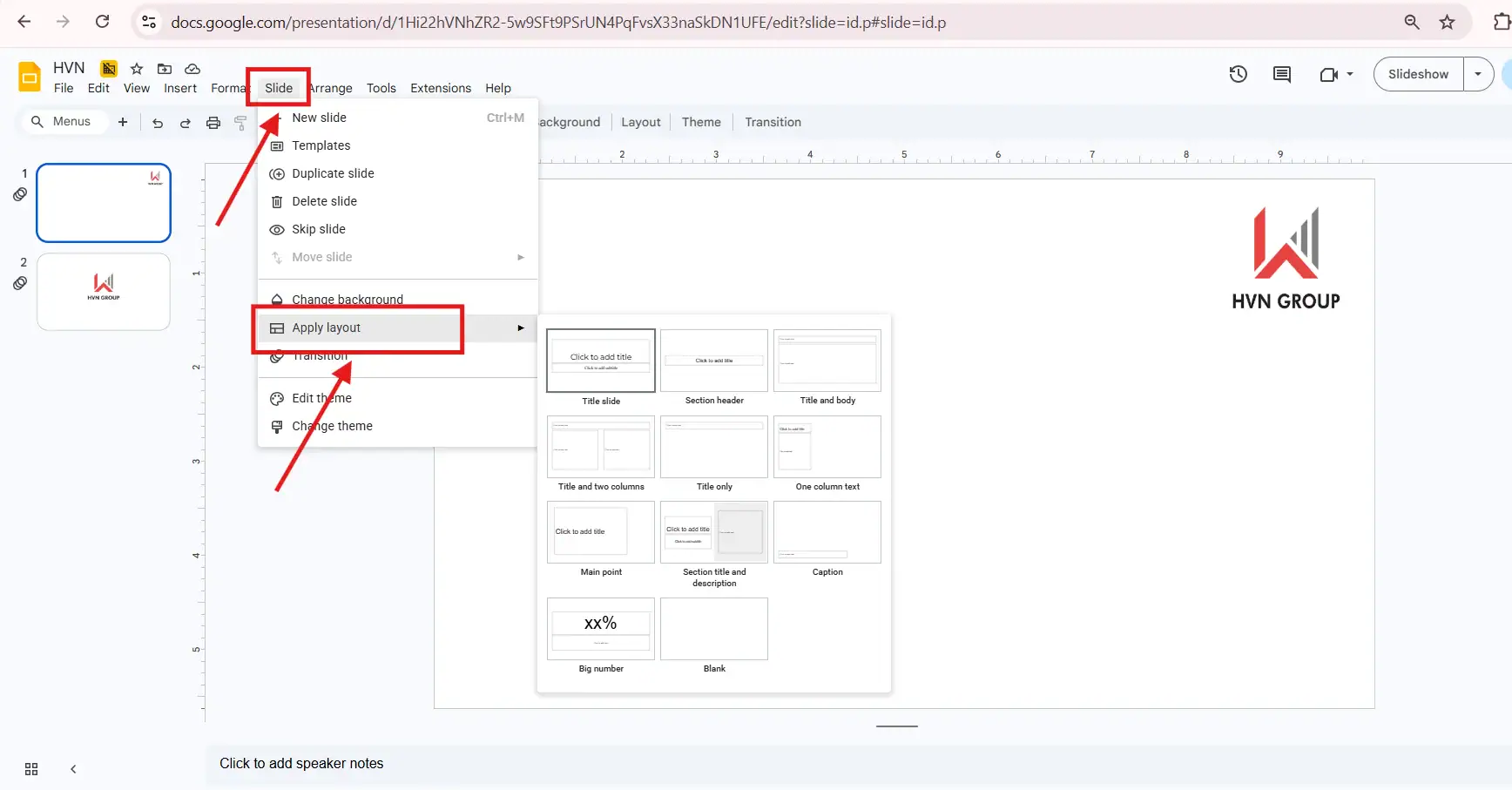 Chia cột bằng cách dùng template