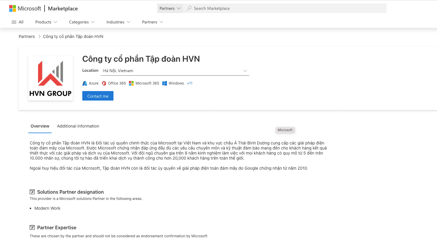 Top 5 đối tác Microsoft 365 chính hãng hàng đầu tại Việt Nam 4 Chứng nhận đối tác chính thức (Official Partner)
