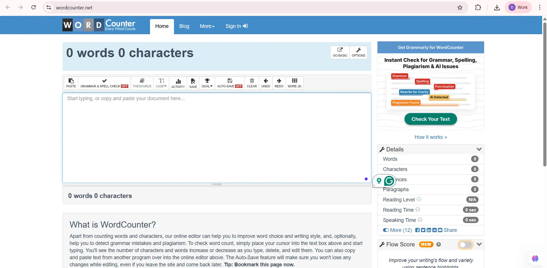 Đếm số từ bằng web