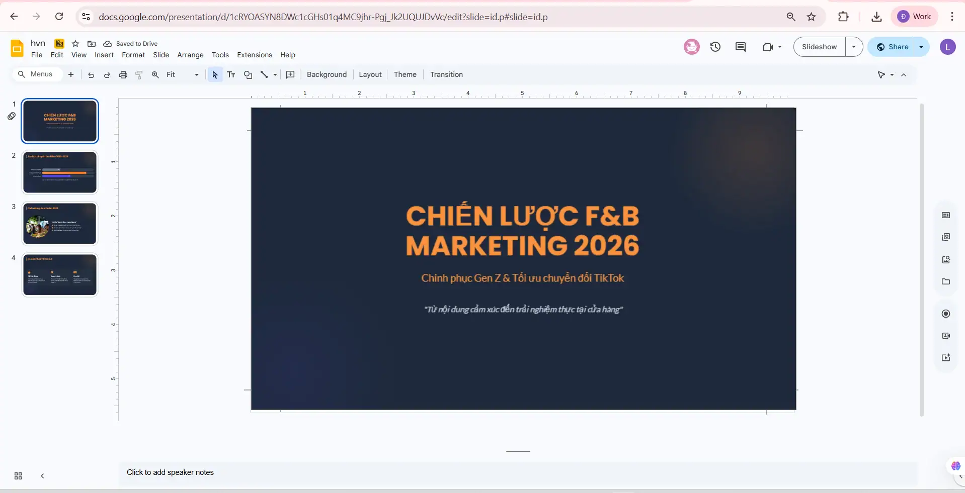 Dùng Gemini để tạo slide