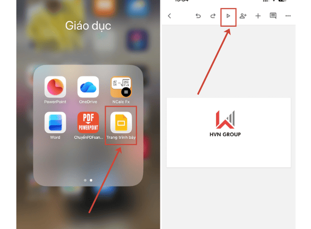 Ghi bài thuyết trình trên điện thoại