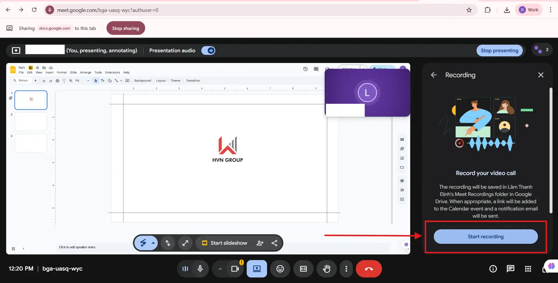Ghi bài thuyết trình