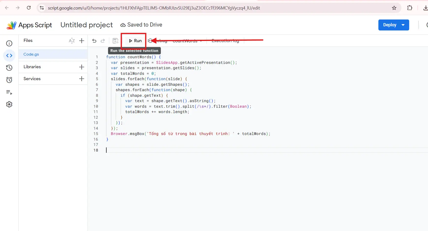 Hướng dẫn đếm ố từ