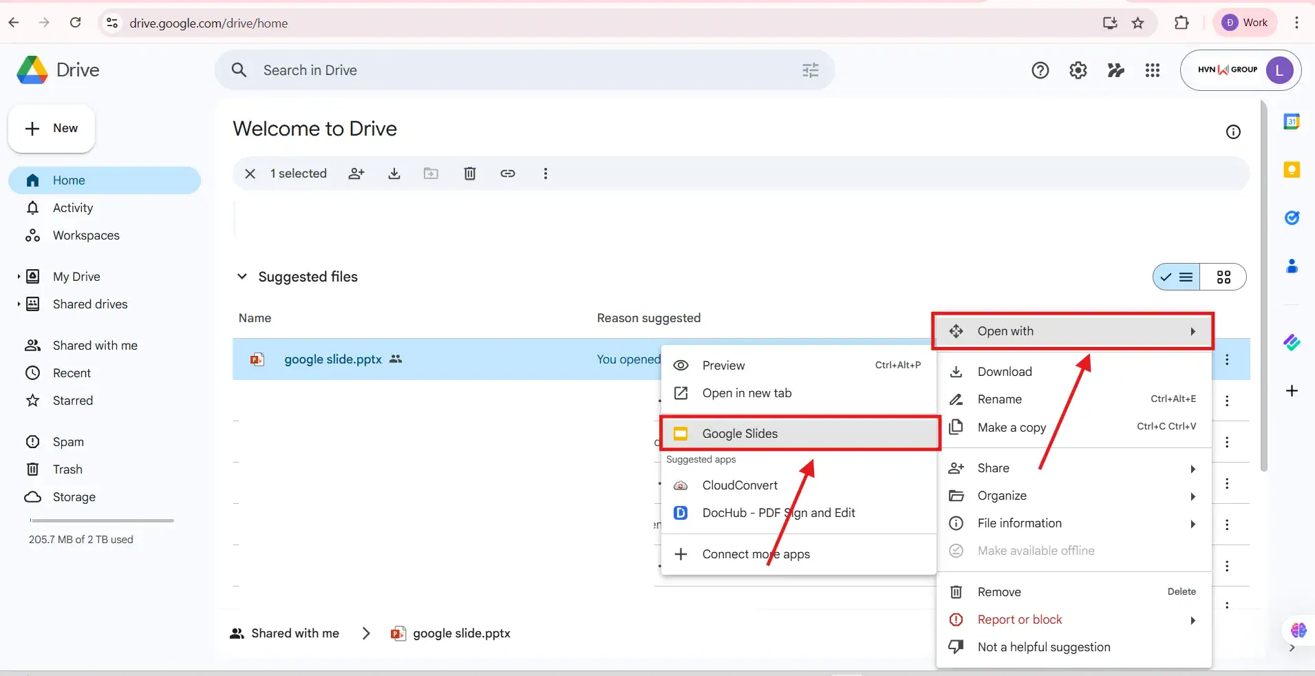 PowerPoint sang Google Slide