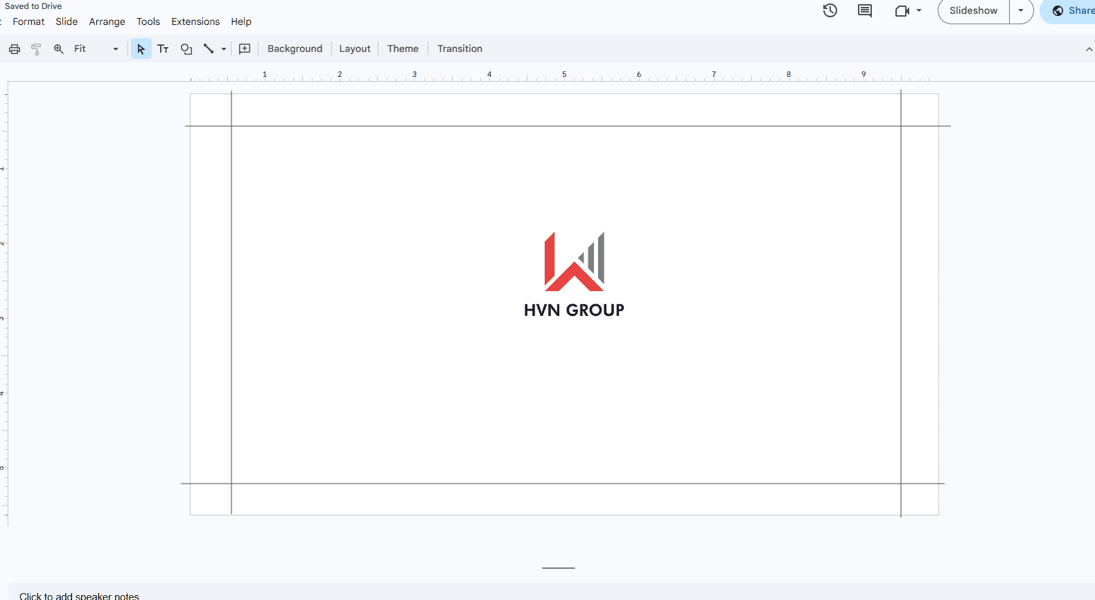 Thay đổi size slide