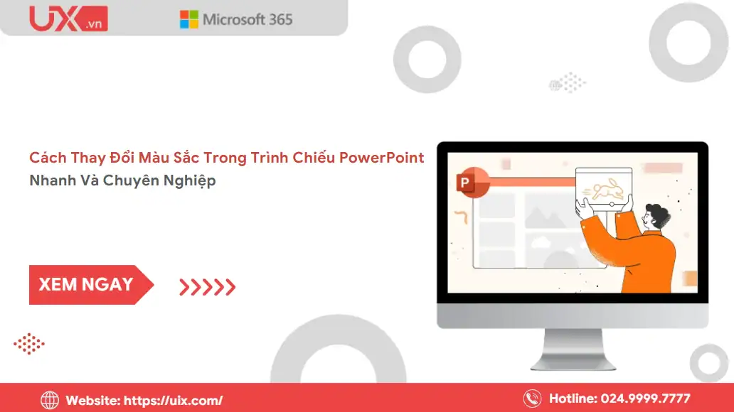 Cách thay đổi màu sắc trong PowerPoint